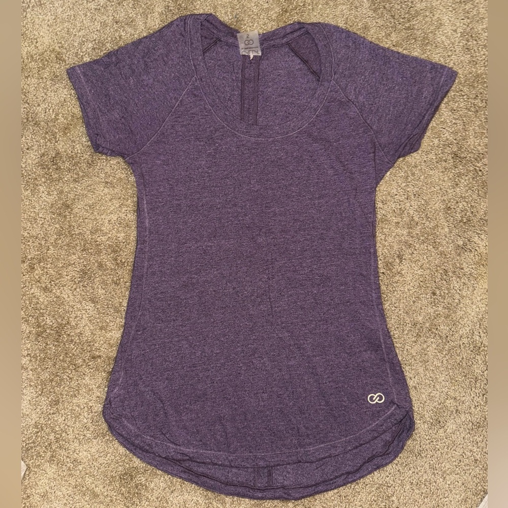 CALIA by Carrie Underwood Heathered Purple Short Sleeve Tee